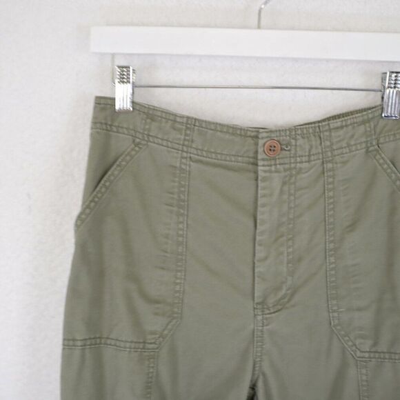 Abercrombie & Fitch Green Cargo Pants Size 2 27/31 High Rise - Picture 4 of 8